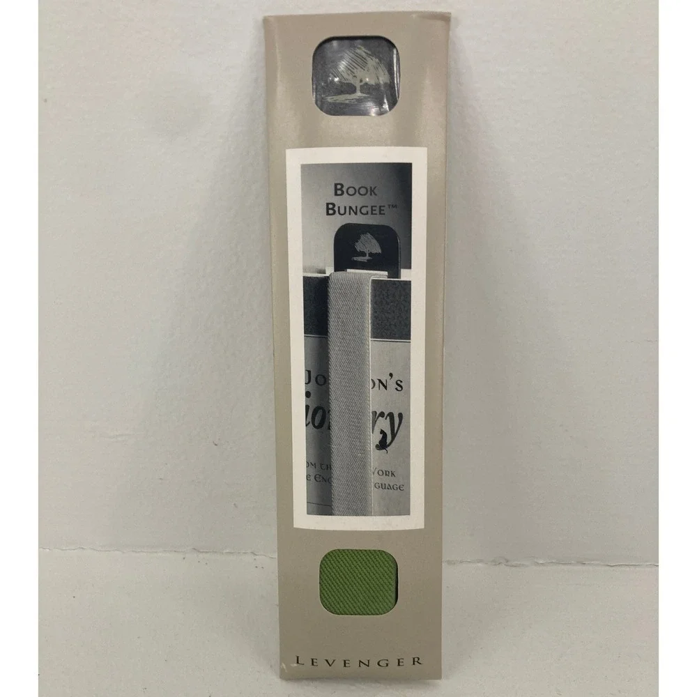 NWT Levenger Book Bungee AB0785 Elastic Bookmark Page Marker Reading Bookworm